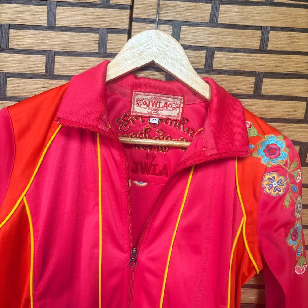 Johnny Was Orange And Pink Embroidered Jacket Size Medium‎ - Picture 3 of 11